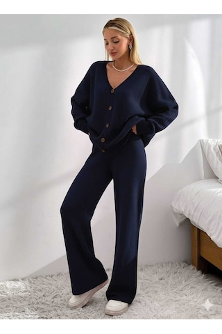 Sayzen Your Shine Basic Hirka Pantolon Alt-üst Takim Sy-2513 Lacivert