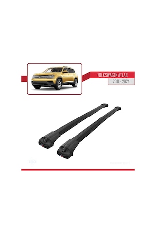 Volkswagen Atlas 2018 Ve Sonrası İle Uyumlu Ace-1 Ara Atkı Tavan Barı Siyah