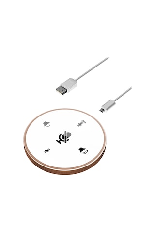 Springsun Usb Konferans Mikrofonu - 360 Ses Toplama, Gürültü Önleme, Hoparlörlü, Pc/mac Uyumlu Altın