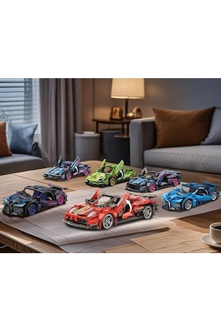 1:18 Spor Araba Modeli Teknik Yapım Seti Cyberpunk Rally Car Racing Engineering Kendin Yap Boz 426 Parça