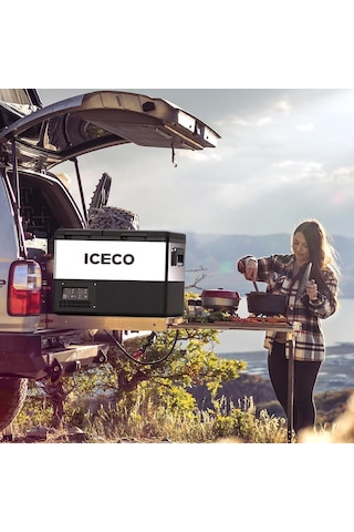 ICECO TCD45 12/24Volt 45 Litre Çift Bölmeli Outdoor Kompresörlü Oto Buzdolabı/Dondurucu