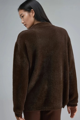 Hiccup My Fashıon Oversize Ayıcıklı Peluş Kazak Kahve Kahvesi