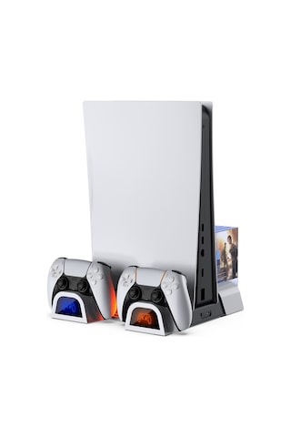 Dobe Tp5 05100 Ps5 Led Göstergeli Fanlı Oyun Hazneli Şarj Stand
