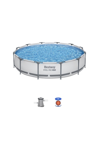 Bestway 56416 Steel Pro Max Yerüstü Prefabrik Havuz Seti 3,66 M X 76 Cm
