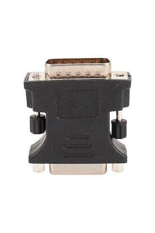 Lemestar Dms-59 Pini Erkekden Dvı 24+5 Dişine Geçiş Adaptörü - Bilgisayar Ekran Kartı Bağlantı Aracı - Siyah Plastik - Yeni Db-023 Modeli