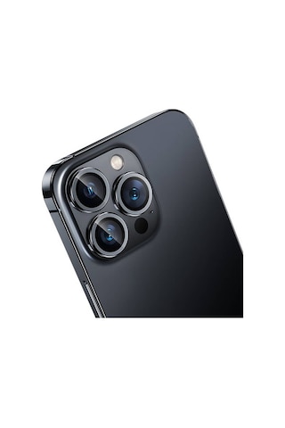 Apple Uyumlu iPhone 16 Pro Max Benks Dr Safir Kamera Lens Koruyucu Siyah
