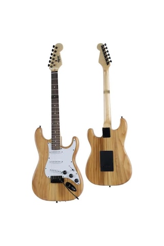 Midex Rph-320wd Ahşap Renk Strat Kasa Sss Elektro Gitar Seti