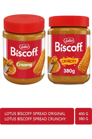 Biscoff Spread Original 400 Gr + Biscoff Spread Crunchy 380 Gr İkisi Bir Arada