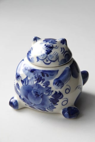 Terehoff Gjel Porselen Tuzluk Kedi 321436561 Mavi