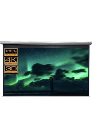 Reflecta Crystalline Motorlu 4k Perde 400x270 390x220 Cm 16:9 45 Cm Bordür