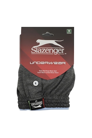 Slazenger HE Erkek Koyu Gri Boxer