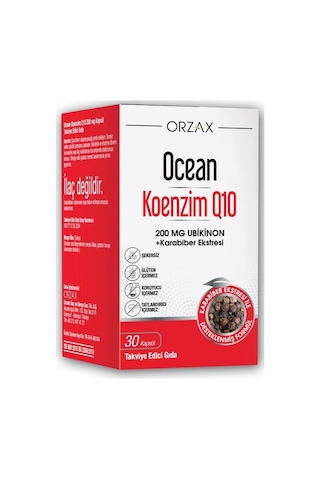 Orzax Ocean Ocean Koenzim Q10 200 Mg 30 Kapsül