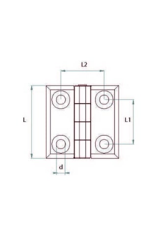 Emes Pm7565 Burçlu Plastik Menteşe 75 x 60