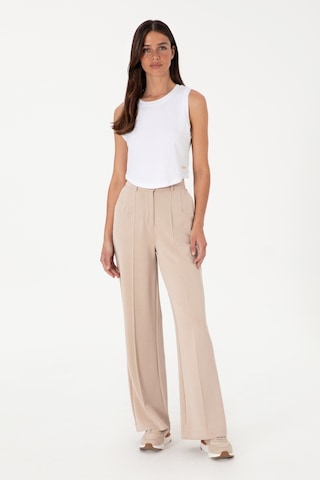 U.S. Polo Assn. Kadın Camel Modal Karışımlı Loose Fit Örme Pantolon 50300762-VR015