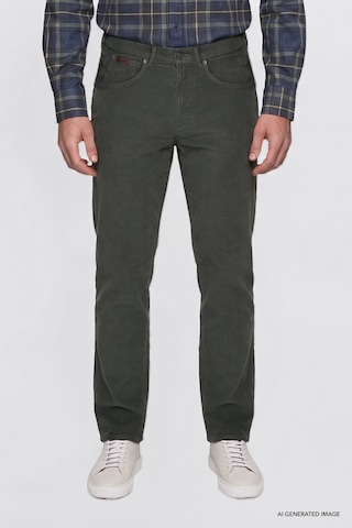 Wrangler Pamuklu Texas Slim Fit Cepli Esnek Erkek Kadife Pantolon Mw12sec300 Yeşil