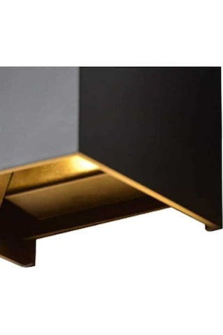 Fortunelane 6w Led Kubik Duvar Lambası - Siyah - Ayarlanabilir Açılı - Parlak Işık - Modern Dekorasyon Oda, Cephe Diğer