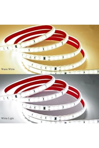 Sb-6508 Led Şerit, Beyaz Ve Gün Işığı Şerit Led Işık 120 Led, Silikonlu 10 Cm Kesilebilir, Aç Kapat Butonlu Fi Genel