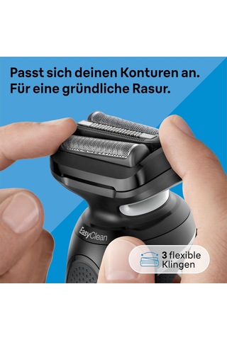 Braun Series 5 Elektrikli Tıraş Makinesi, Easyclick Aparatlı, Sakal Kesme Makinesi, Erkek Tıraş Makinesi, Easyclean, Islak Ve Kuru, Hediyelik Eşya, Almanya'da Üretilmiştir, 51-w1500s, Beyaz