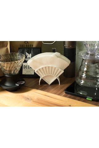 V60 Kahve Filtre Kağıdı Standı Düzenleyici Tutucu Organizer Beyaz