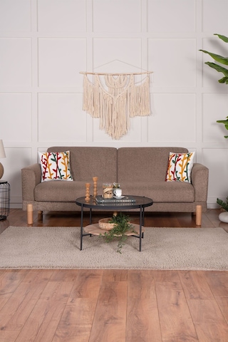 Kilim Mobilya Bohera Bohem Koltuk Üç Kişilik Koltuk Kahverengi Kahverengi