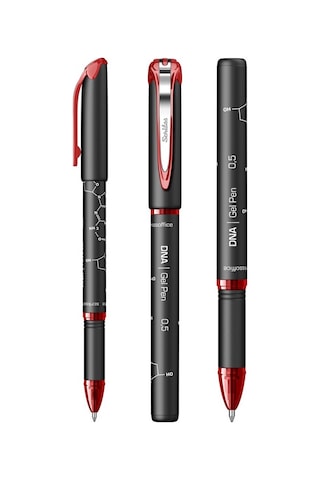 Kırmızı Pilot Kalem Dna Gel Pen 3 Adet Scrikss Pilot Kalem 0.5mm Roller Uç Pilot Kalem İnce Uçlu Likit Mürekkepli