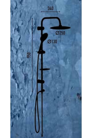 Artema Solid S - Valtemo Tepe Duş Takımı + Vs-5360 Batarya Seti Krom
