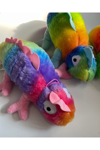 Peluş Bukalemun 40 Cm Çok Renkli