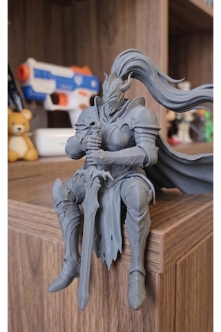 Dark Souls Tarzı Şövalye Figürü - Artorias Temalı 3d Baskı Koleksiyon Biblosu