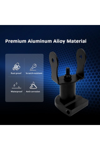 Yifomall Alüminyum Fitness Bisikleti Ekran Ayar Cihazı Siyah Tam Donanımlı Somun+anahtar+distip