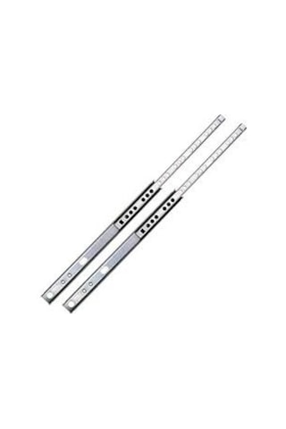 Aletçantam 17mm Teleskopik İnce Çekmece Rayı - 34cm (2 parça set) Gri