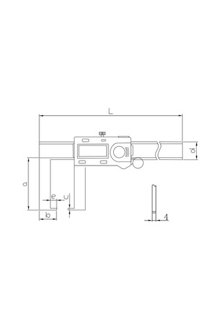 Fett 0-300mm Asimeto Abs Tip Dış Kanal Dijital Kumpası As-309123