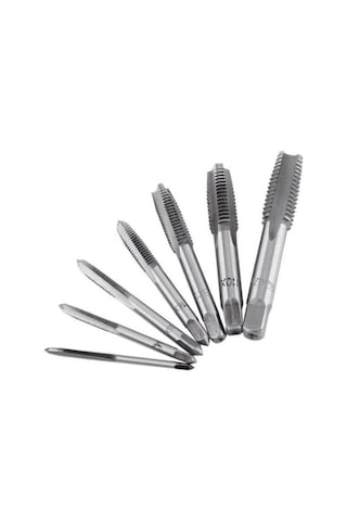 Klavuz Seti+Kol M3-M4-M5-M6-M8-M10-M12 Metrik Diş Açma Klavuzları