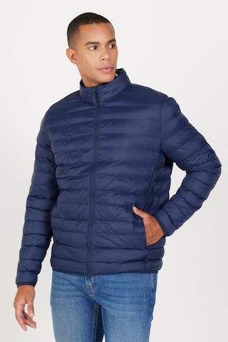 AC&Co / Altınyıldız Classics Erkek Lacı Standart Fit Normal Kesim Dik Yaka Mont Lacı Lacivert