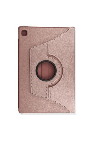 Ventra Samsung Uyumlu Galaxy T500 Tab A7 10.4 Kılıf 360 Tablet Deri Kılıf - Rose Gold Ventra
