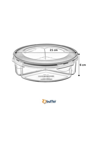 Buffer® 3 Bölmeli Kilitli Kapaklı 135 Litre Erzak Saklama Kabı