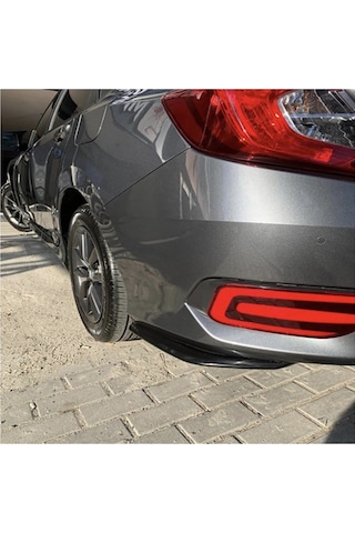 Civic Fc5 Uyumlu İthal Piano Black 2 Parça Arka Flap Takımı