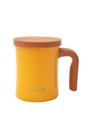 NURGAZ Campout Çift Katmanlı Termos Kupa Sarı (NG 174-S)