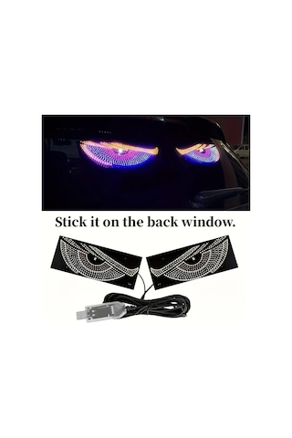 Willowhaven 2pcs Smart Devil's Eye Led Işık Multi Renkli 11 Mod 10 Yanıp Sönen 1 Sabit Mod Usb Dekoratif Aydınlatma