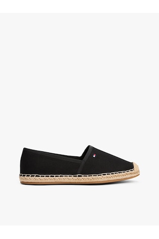 Tommy Hilfiger Kadın Marka Logolu Günlük Kullanıma Uygun Siyah Espadril Fw0fw08541 Bds