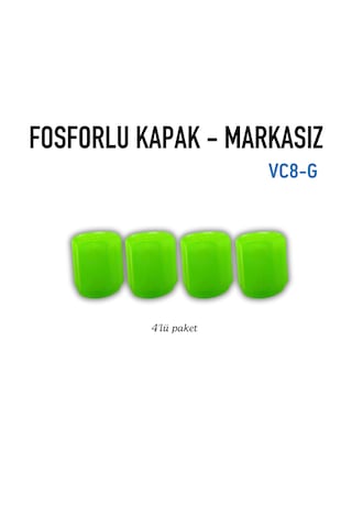 Markasız Yeşil Fosforlu Subap Kapağı 4'lü Set Markasız Yeşil Fosforlu Subap Kapağı 4'lü Set