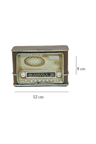 C1320 Dekoratif Metal Radyo Kahve