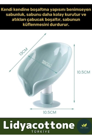 Özel Tasarım Tezgah Üstü Mutfak Banyo Bulaşık Lavabo Vantuzlu Su Tutmaz Giderli Katı Sabunluk Çok Renkli