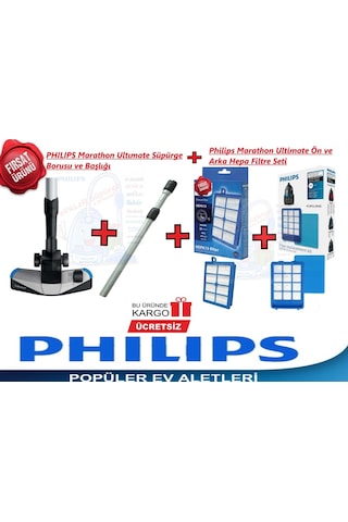 Philips Uyumlu Fc9924/07 Marathon Süpürge Süper 4'Lü Set (409063112)