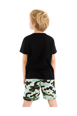 Denokids Mushi Nope Erkek Çocuk T-shirt Şort Takım Çok Renkli