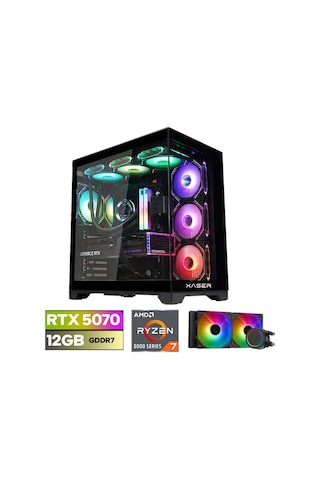 Xaser Lexus X540 R7-5700X 32 GB 1 TB SSD 12 GB RTX5070 Masaüstü Oyuncu Bilgisayarı
