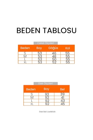 Bestenur Desenli Ceket Etek Deri İkili Takım 1616 - Kahve Kahverengi