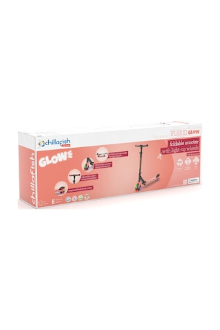 Chillafish Flexxi Glow Işıklı Katlanabilir 2 Tekerlekli Scooter - Flamingo