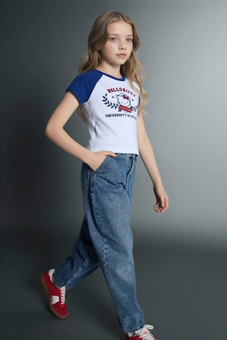 Defacto Baggy Fıt Geniş Paça Jean Pantolon Kız Çocuk G4650a826smnm28 Mavi-nm28