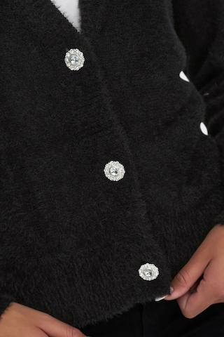 Only Kadın Onlella Düğmeli Uzun Kollu Örme Hırka 15259564 Siyah Siyah