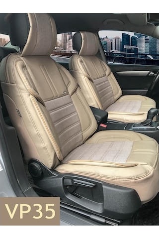 Ön Arka Vip Deri ve Kumaş Minder Seti Oto Koltuk Kılıfı 8 Renk - 311122496